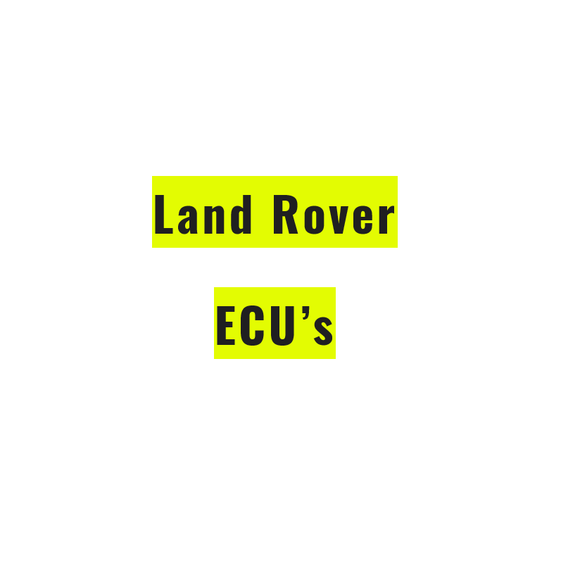 Land Rover ECU's