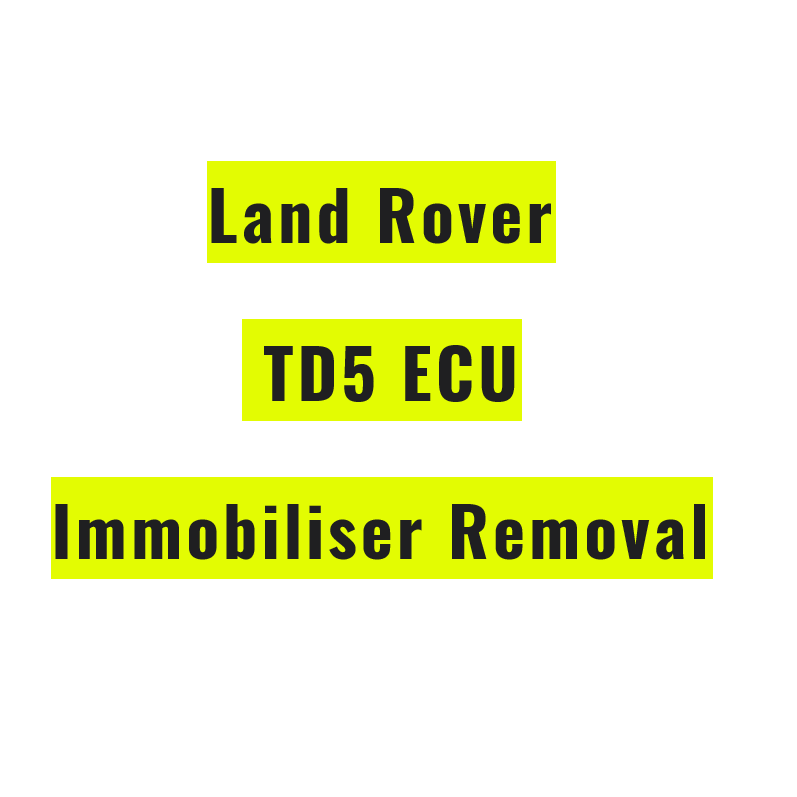 Land Rover - TD5 MSB NNN MEMS3 - ECU Immobiliser Removal Service